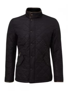 Mens Barbour Powell polar quilt chelsea jacket Blue