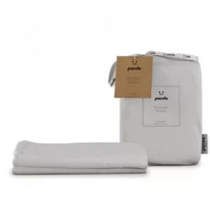 Panda Bamboo White Pillowcase Pair White