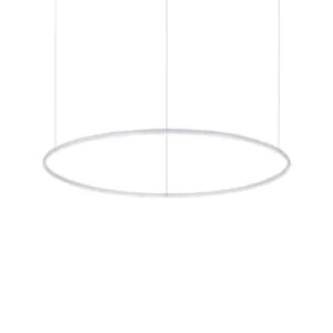 Hulahoop LED Decorative Round Integrated Pendant Light White, 3000K