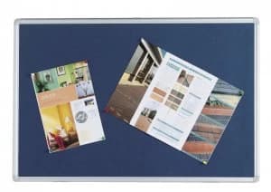 Q Connect Noticebrd 1200x900mm Alum Blu