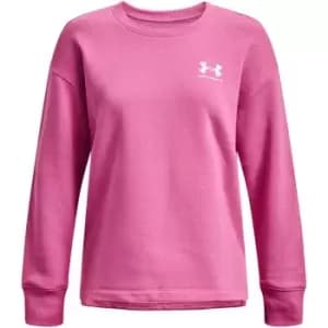Under Armour Fleece Oversize Crew - Pink