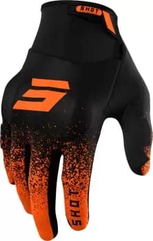 Shot Drift Edge Motocross Gloves, black-orange, Size 3XL, black-orange, Size 3XL