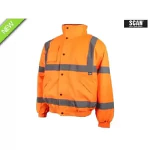 Scan SCAHVBJLO Hi-Vis Bomber Jacket Orange L (44in)