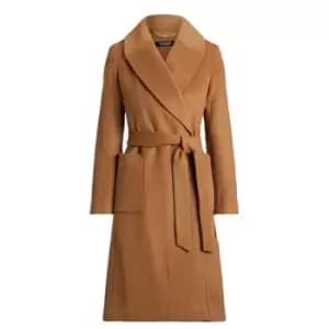 Lauren by Ralph Lauren Belted Wrap Coat - Brown