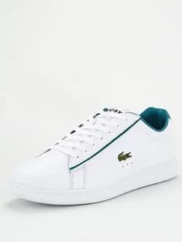 Lacoste Carnaby Evo Leather Trainers - White, Size 11, Men