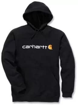 Carhartt Signature Logo Midweight Hoodie, black, Size 2XL, black, Size 2XL