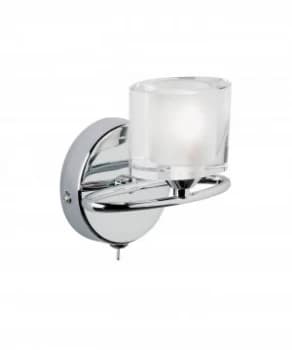 1 Light Wall Light Chrome with Crystal, G9