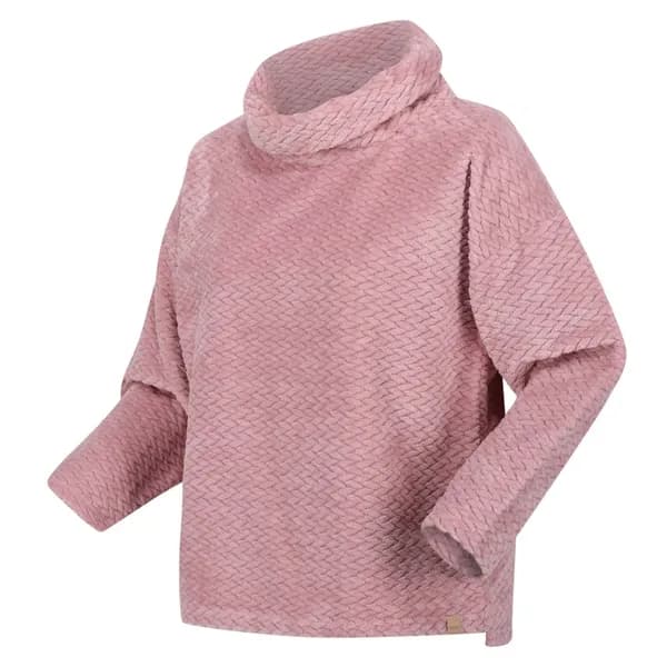 Regatta Womens Bekkah Luxury Fluffy Fleece 12 - Bust 36' (92cm) Powder Pink Plait RWA539-XUH-12