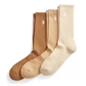 Polo Ralph Lauren Three Pack Crew Socks - Red