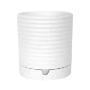 19.5cm Bespoke Luna Stoneware Planter & Saucer