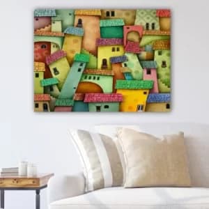 425657590_70100 Multicolor Decorative Canvas Painting