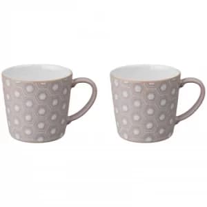 Denby Impression Pink Accent Large Mug (Set of 2)