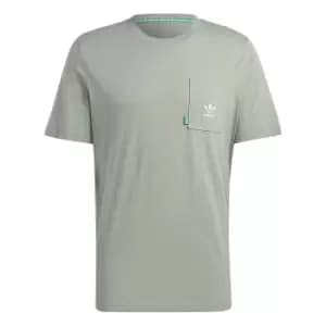 Adidas Originals Essential T-Shirt, Silgrn, Male, T-Shirts, HR2955