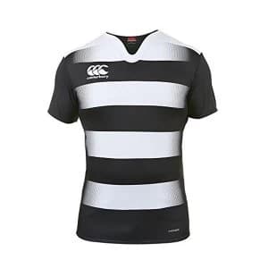 Canterbury Boys Vapodri Challenge Hooped Rugby Training Jersey, Black, 10 Years