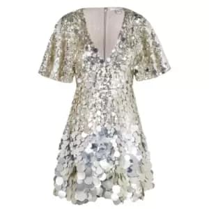 Ted Baker Estelli Sequined Cape Mini Dress - White