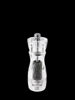 Transparent manual pepper mill, 16cm Vittel
