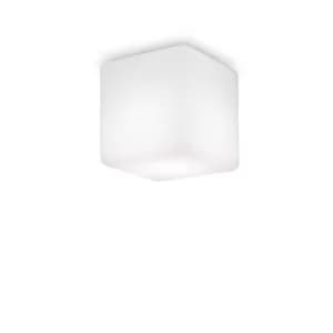 Luna 1 Light Square Surface Mounted Downlight White IP44