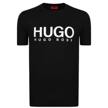 HUGO Dolive Logo T Shirt - Black
