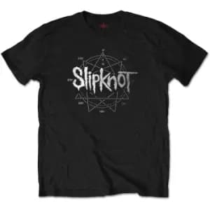 Slipknot - Logo Star Mens Large T-Shirt - Black