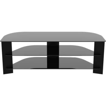 AVF Varano FS1300VARBB 3 Shelf TV Stand - Black Glass