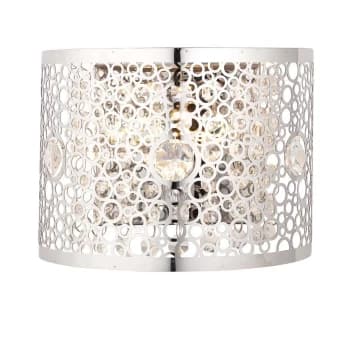 Fayola 1 Light Wall Light Chrome Plate & Clear Crystal, G9