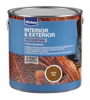 Wickes Woodstain - Dark Oak 2.5L