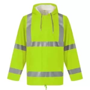 Yoko Unisex Adult Flex U-Dry Hi-Vis Jacket (3XL) (Yellow)