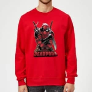 Marvel Deadpool Ready For Action Sweatshirt - Red - L