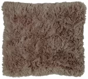 Catherine Lansfield Cuddly Cushion - Brown 45x45cm
