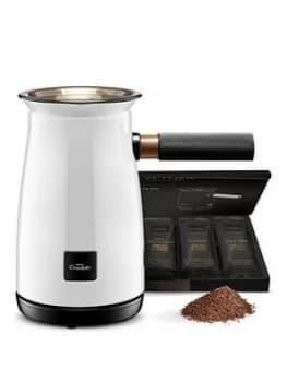 Hotel Chocolat Velvetiser - White With 10 Hot Chocolates
