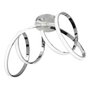 Wofi Issey LED Ceiling Lamp - Chrome