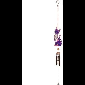 Purple Cat Windchime