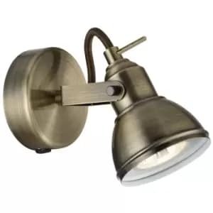 Searchlight 1541AB Focus Antique Brass Single spotlight 82-012