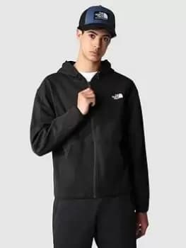 The North Face Tech Full Zip Hoodie - Black, Size S, Men