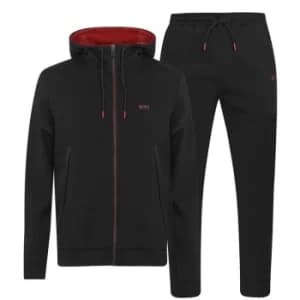 Hugo Boss Zip Through Hoodie Tracksuit Set Black Size M Men