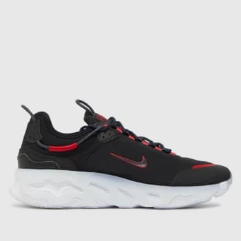 Nike Black & Red React Live Se Trainers