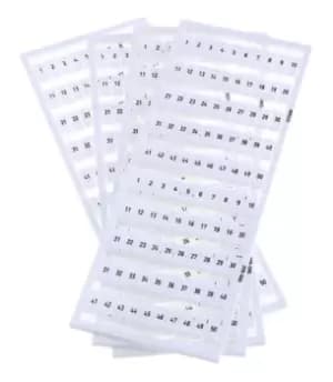 Wago 209-566. Marker, Card, Horiz, 1-50 X 2