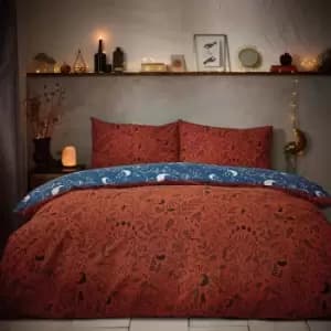 Witchy Vibes Duvet Cover Set Rust, Rust / King