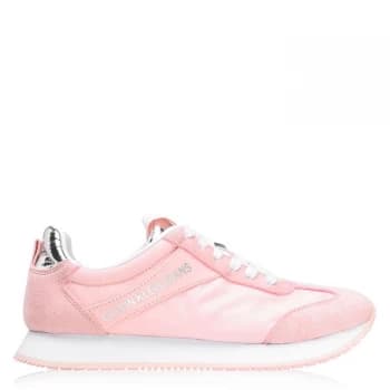 Calvin Klein Jeans Jill Low Top Trainers - Pink/Silver