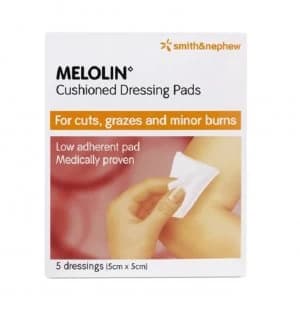 Melolin Dressing Pads 5x5cm 5 Dressings