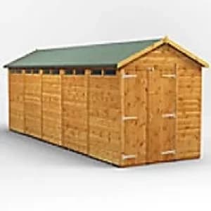 Power Garden Shed 206PASSDD Golden Brown 20x6
