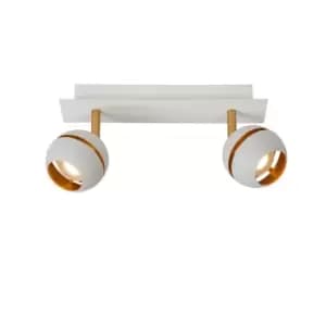 Binari Modern Twin Ceiling Spotlight - LED - 2x4,5W 2700K - White