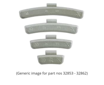 Wheel Weights for Alloy Wheels 25gram Box of 100 Connect 32857