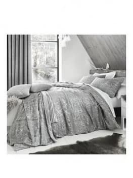 By Caprice Caprice Vivian Sparkle Faux Fur Duvet Set - Sb