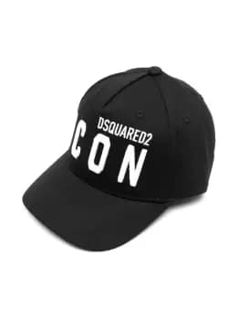 DSQUARED2 KIDS Icon Logo Cap Black/White