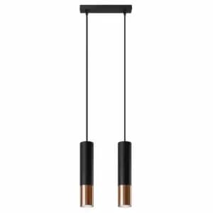 Sollux Pendant Lamp Loopez 2 Black/Copper