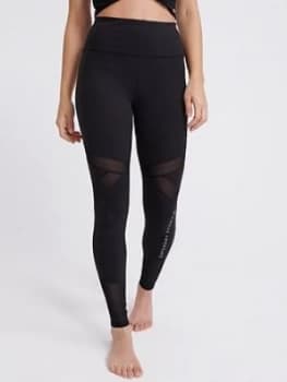 Superdry Studio Leggings - Black, Size 10, Women