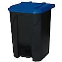 GPC Grey Pedal Bin with Blue Lid, 50L