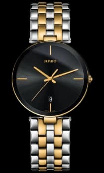 Rado Florence Mens watch - Water-resistant 3 bar (30 m), Stainless steel / PVD, black