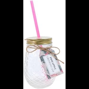Pineapple Glass Drinking Jar Pack Of 6